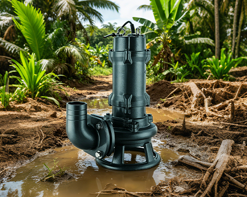 GNWQ Series Three-Phase Dual Voltage Cutter Type Submersible Sewage Pump