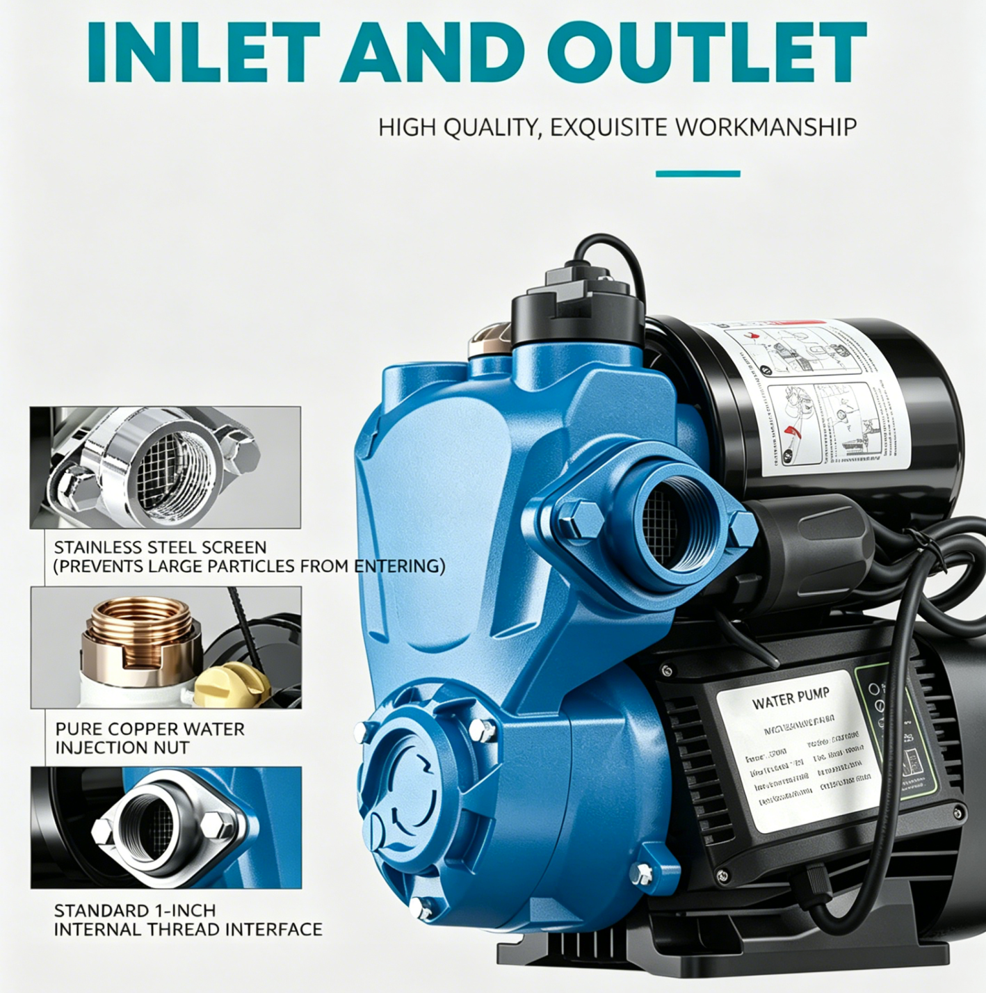 ASP Series Dual Voltage Self-Priming Booster Pump